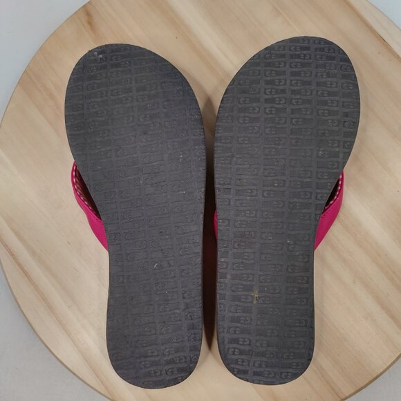 Sanuk Yoga Chakra Pink Comfort Flip Flops SWS10577 Women US 8 - Picture 8 of 9